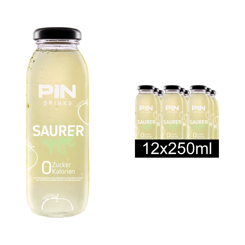 12 x SAURER APFEL 250 ml Glass