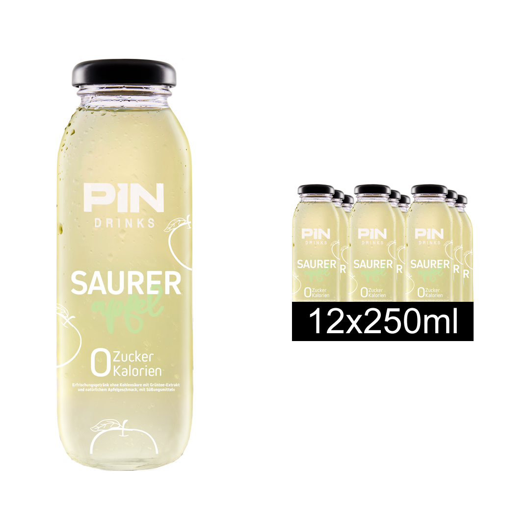 12 x SAURER APFEL 250 ml Glass