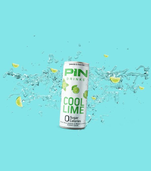 PIN Ayrılmaz Üçlü - Hibiskus Çayı & Cool Lime & Orange Mango - Şekersiz & Kalorisiz 250 ml X 24 adet