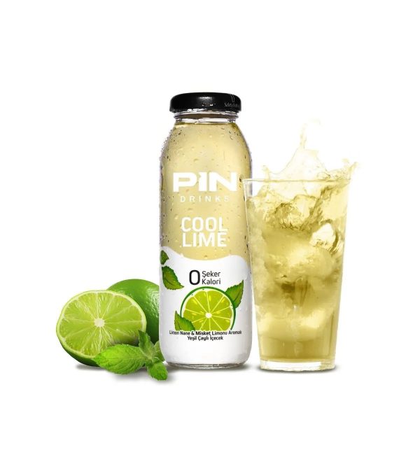 PIN Cool Lime - Şekersiz & Kalorisiz 250 ml X 24 adet