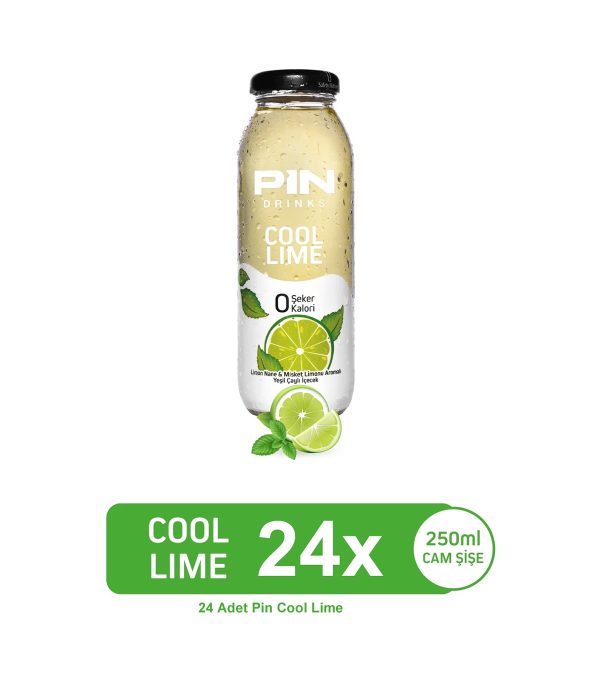 PIN Cool Lime - Şekersiz & Kalorisiz 250 ml X 24 adet